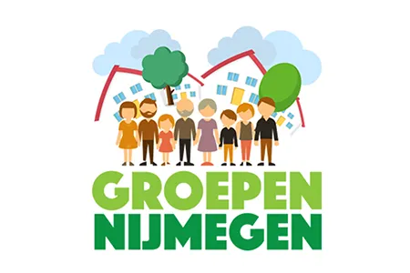 Logo Groepen Nijmegen Logo van het boekingsplatform Groepen Nijmegen